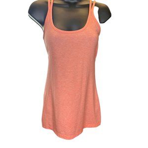 Calia by Carrie Underwood Shirt Top Small Coral Strappy Athletic Tank